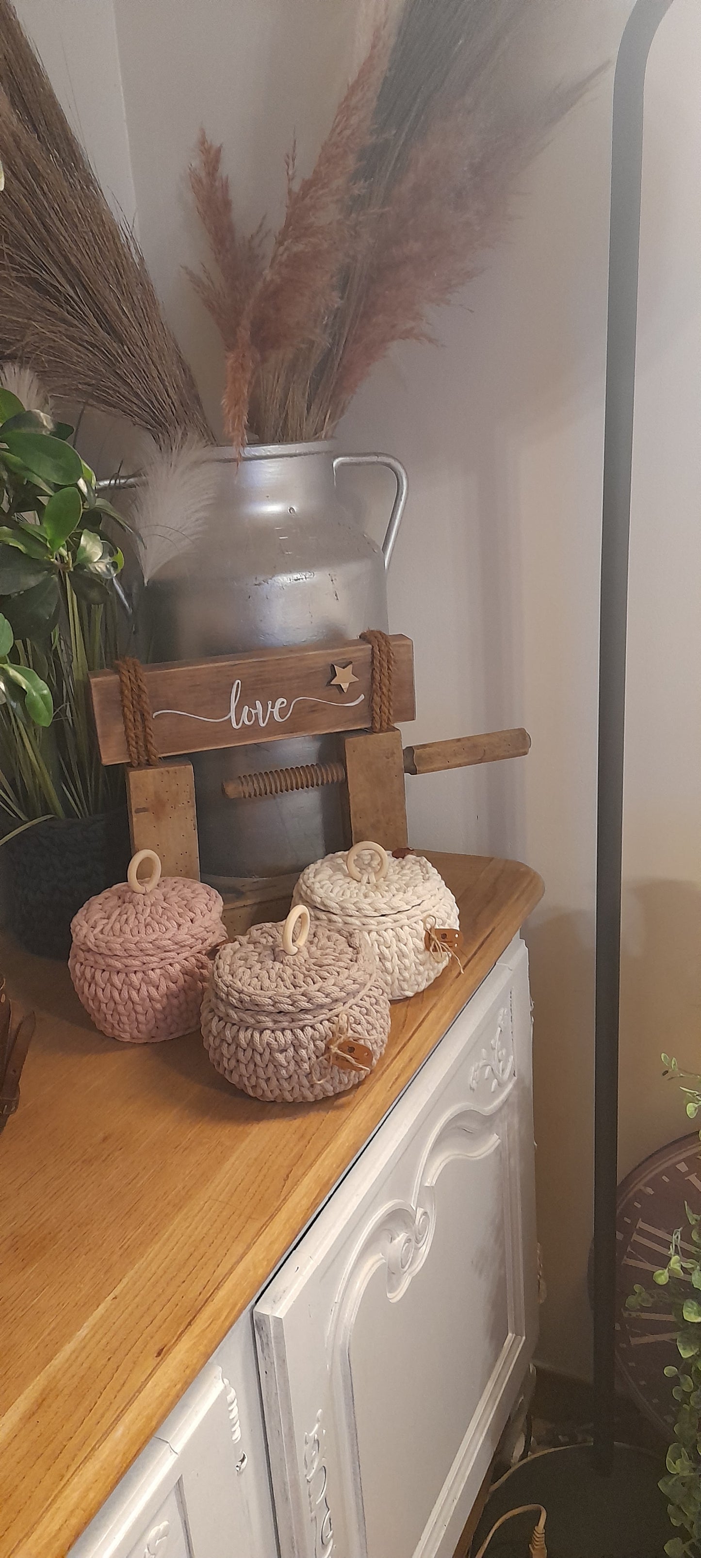 Panier avec couvercle
